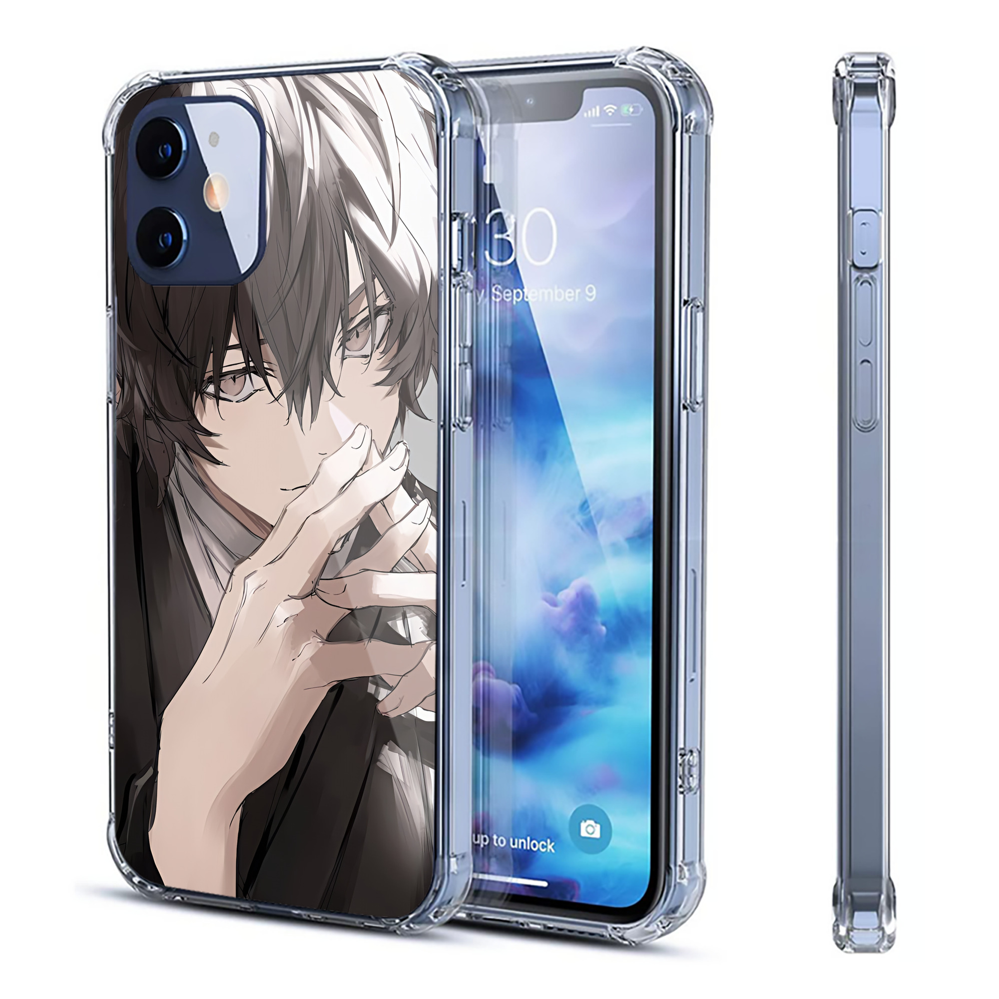 （画像用） 文豪ストレイドッグス Bungo Stray Dogs 【iPhone 12シリーズ対応】透明スマホケース（クリアソフトケース）